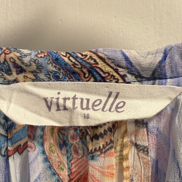 Virtuelle - Colorful Paisley bohemian Style Top or Mini Dress (18) - Picture 3 of 10